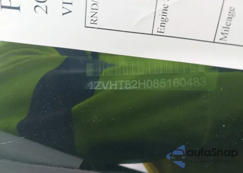 2008 Ford Mustang Gt Premium из США, поврежденный, VIN 1ZVHT82H085160483